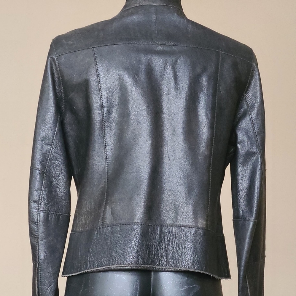 Andrew Marc Leather Jacket - Picture 3 of 5